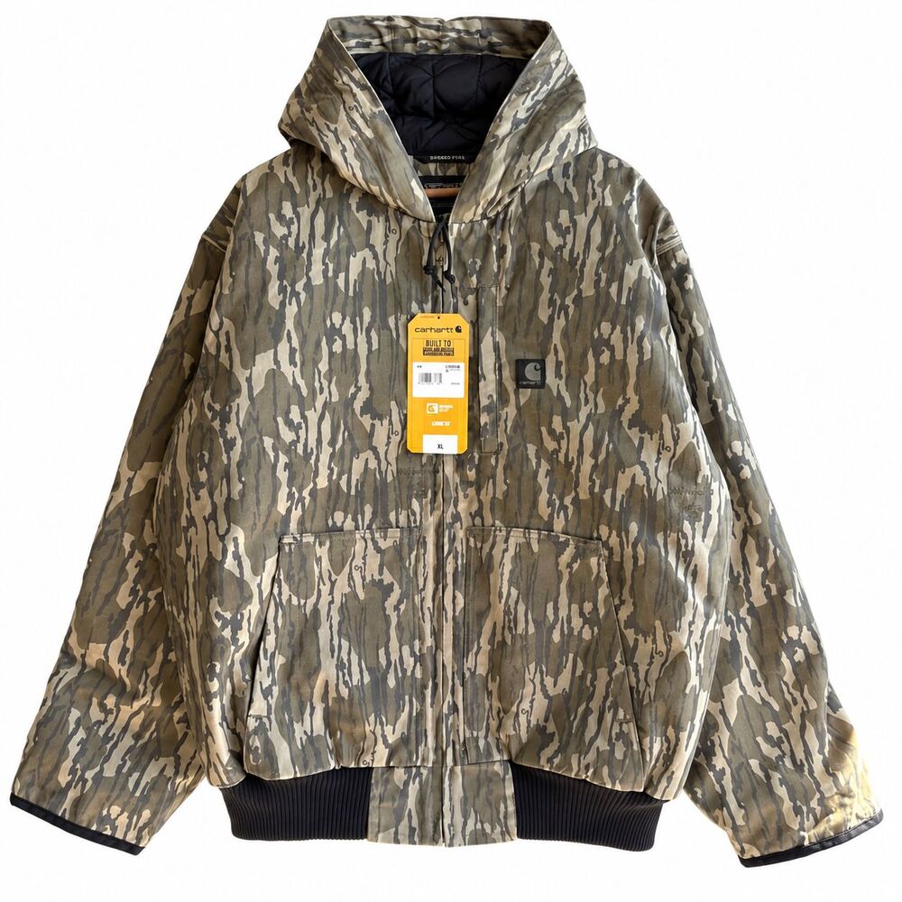 NWT Carhartt Men's XL Bottomland Camo Active Jacket Rugged Flex 106098-M